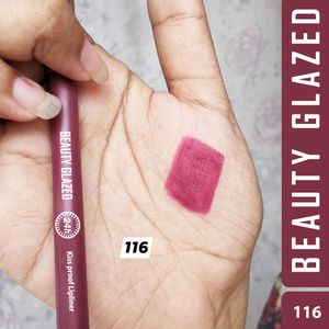 Beauty Glazed Waterproof & Long Lasting Lip Liner - B116 Bruised Plum